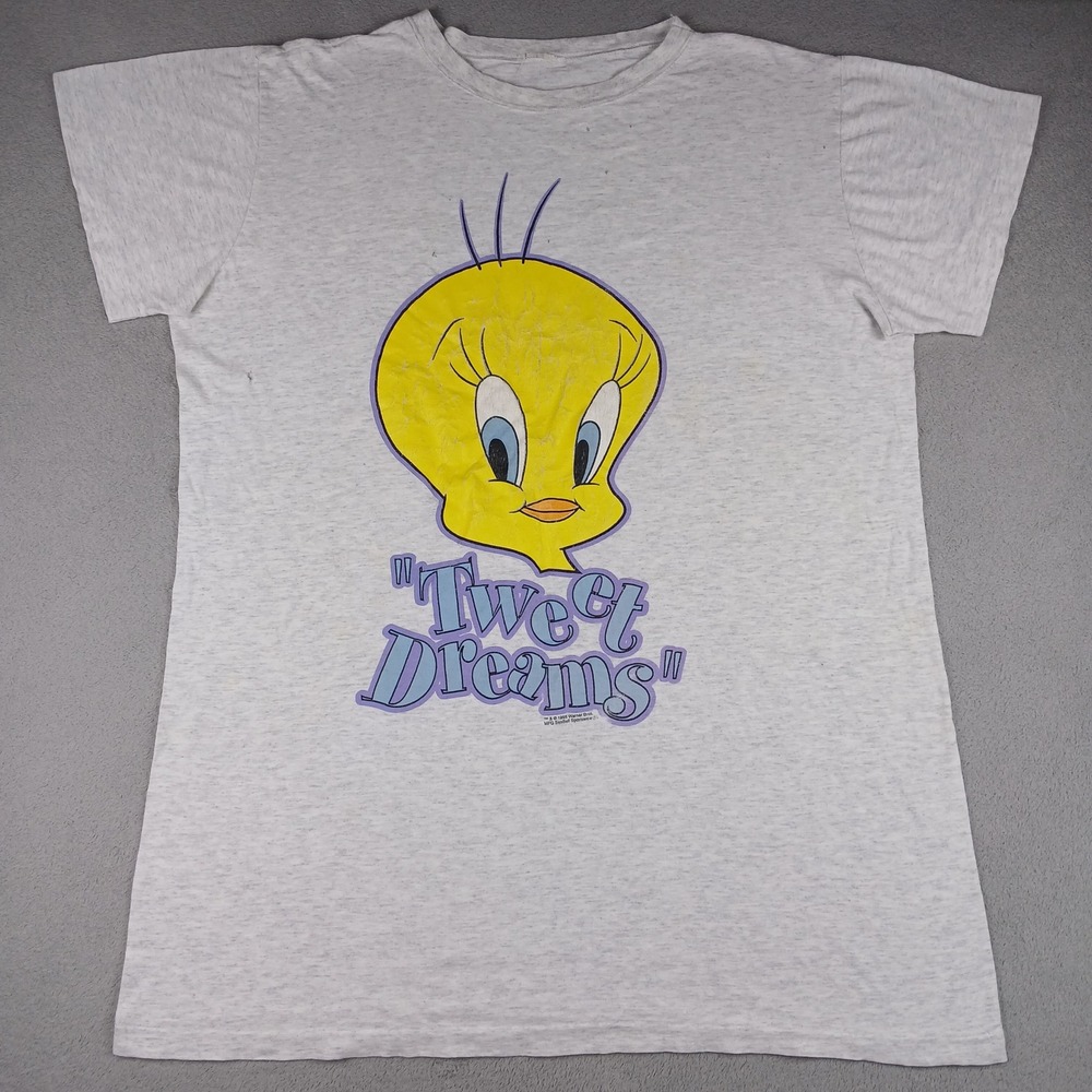 Vintage 1995 Tweety Bird Tweet Dreams Large T Shirt Looney Tunes Warner Bros 90s